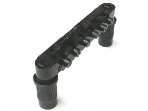 BLACK TUNE-O-MATIC BRIDGE + POSTS FOR LES PAUL ELECTRIC GUITAR